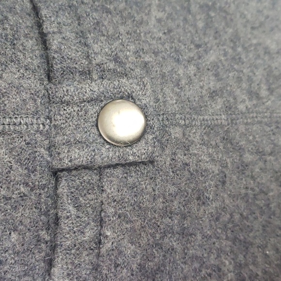 Susan Bristol 100% Wool Zipper Front Sweater Grey Size XL - Picture 3 of 8